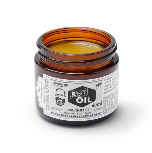 Beyer’s Oil Bartbalsam Eisenkraut Tiegel Offen
