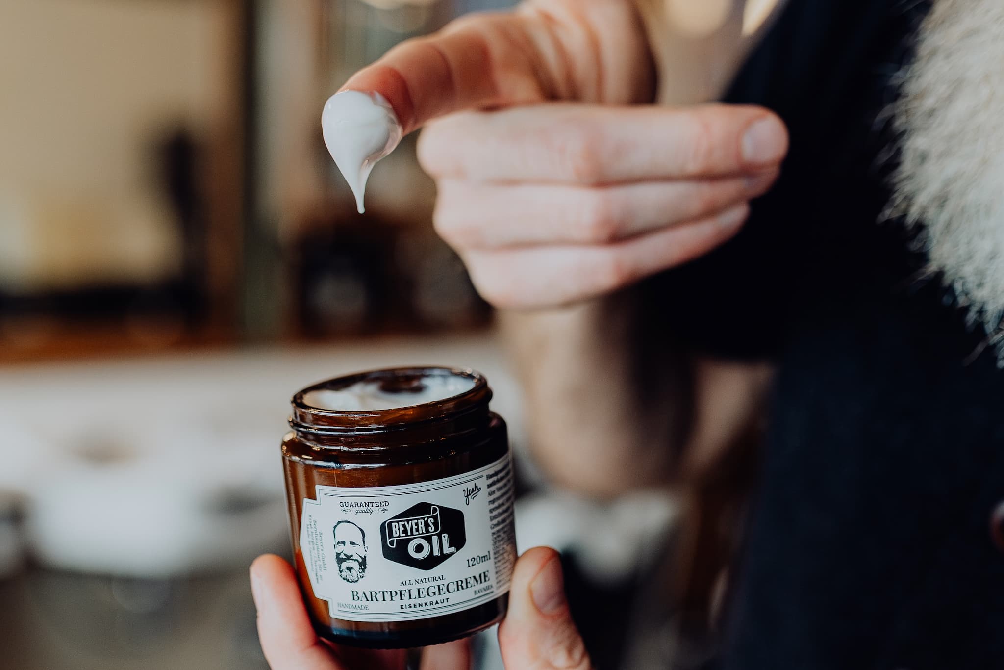 Anwendung Bartpflegecreme