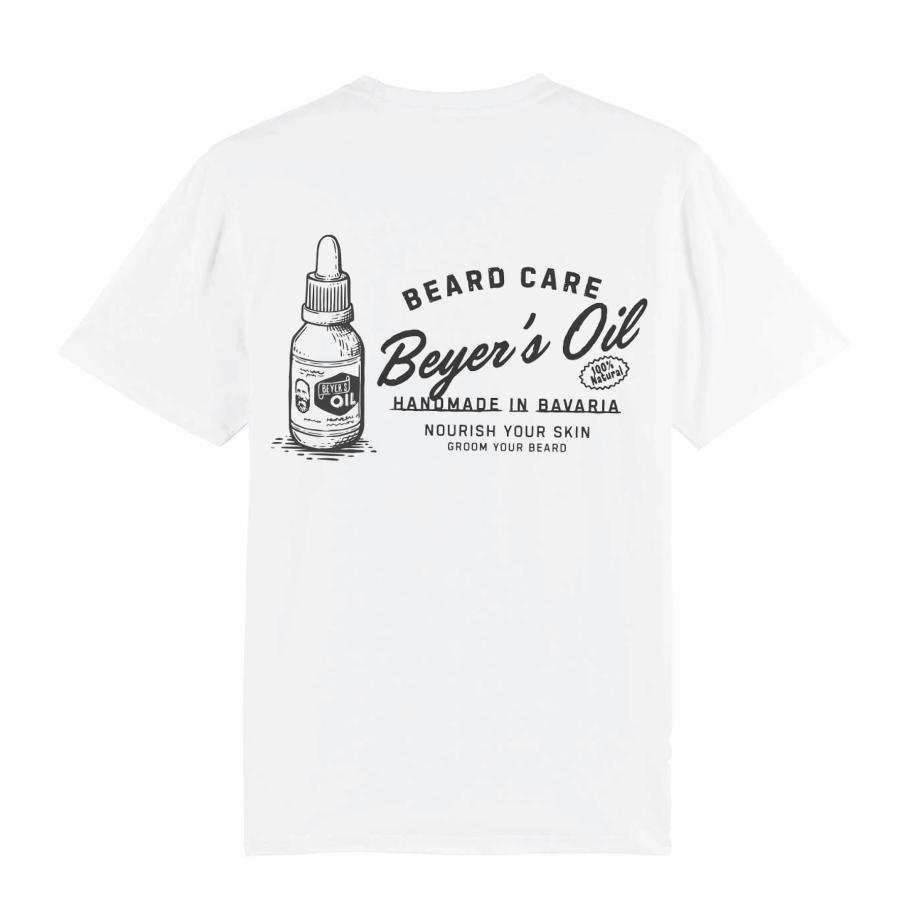 Beyer’s Oil Tshirt Bottle Back