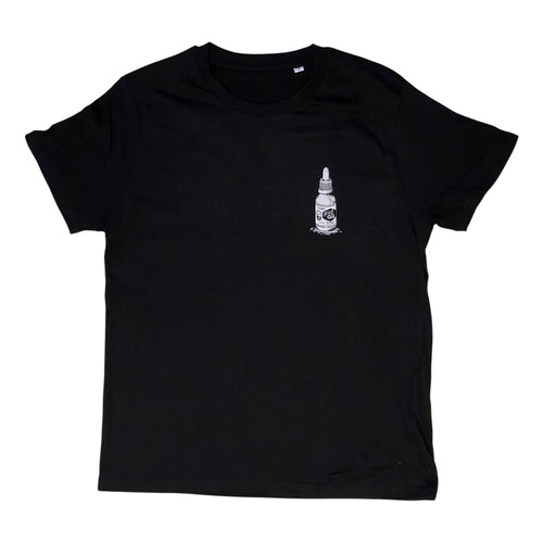 Beyer’s Oil T-Shirt Bottle Schwarz Black Front