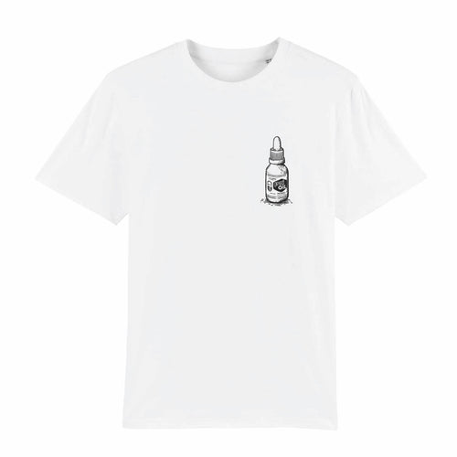Beyer’s Oil T-Shirt Bottle Weiss Tshirt Front
